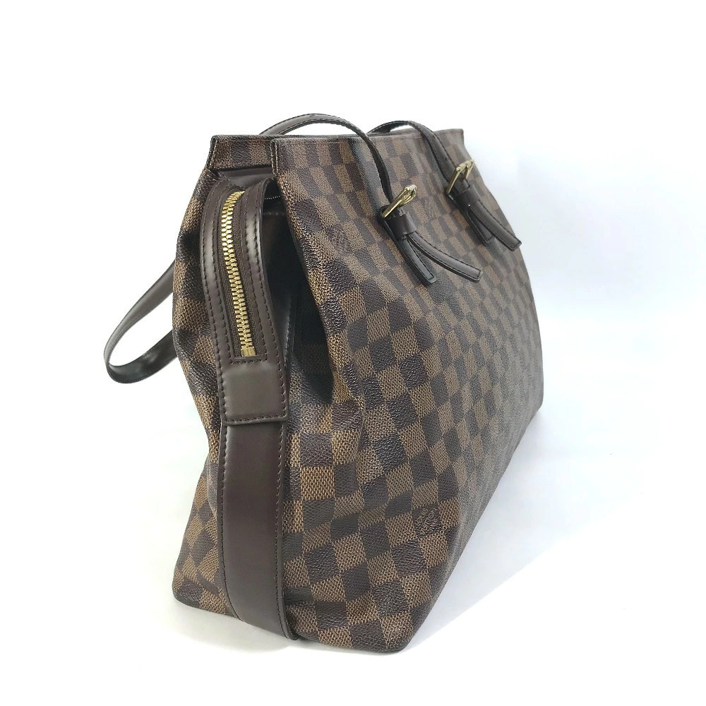 Louis Vuitton Damier Chelsea Shoulder Bag Tote Canvas Ebene Brown - Picture 3 of 6